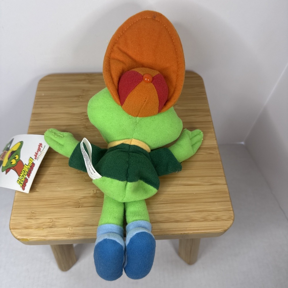 Vintage Dig 'Em Frog Beanie Plush 8" Kelloggs Sugar Smacks Cereal Mascot 1997 - Picture 5 of 5